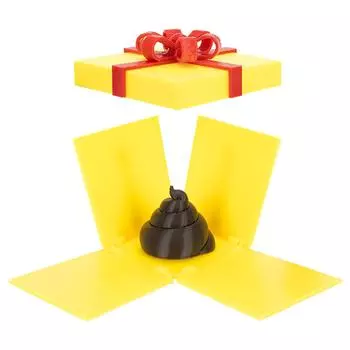 Подарок, Какашки в Коробке, Подарочная Коробка с раздражающими какашками, Подарок для взрослых, Подарочная Коробка с забавным украшением стола One Size