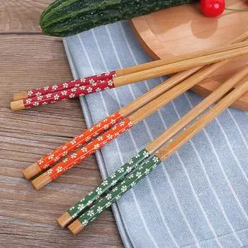 Подарок, китайский, прочный, кухонный, домашний, из железа, дерева, натуральный, 1 пара, для приготовления пищи красный