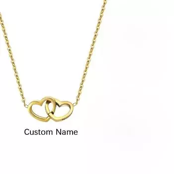 Подарок Любви 1 шт. Индивидуальное Имя Вечное Сердце Ожерелье