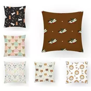 Подарок мультфильм товары для дома милый медведь животное украшение спальня геймер наволочка квадратный 40x40cm