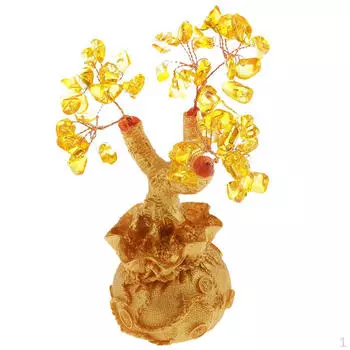 Подарок на благословение богатства и хрусталя фэн-шуй — желтый, согласно описанию