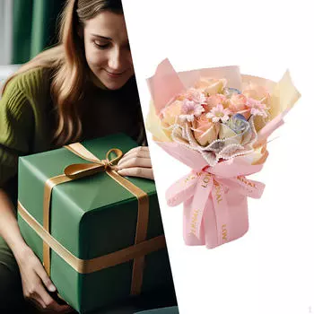Подарок на день матери, мыло, букет цветов, центральные украшения, романтические искусственные цветы на День Благодарения