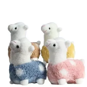 Подарок на день рождения Игрушка Альпака Плюшевые Брелки Плюшевые Животные Брелки Брелок Кукла Мягкая Игрушка жёлтый