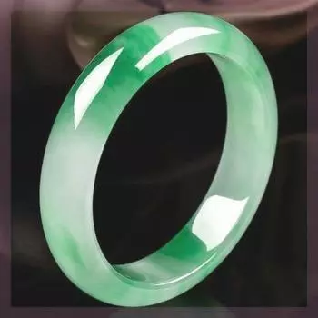 Подарок на день рождения с плавающим зеленым нефритовым цветком из ледяных семян, светло-зеленый, с подарочной коробкой 54MM