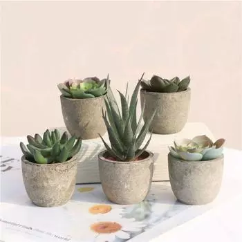 Подарок на день рождения, свадьба, садовый декор, поддельные растения в горшках, имитация растений в горшках, украшения для бонсай 3