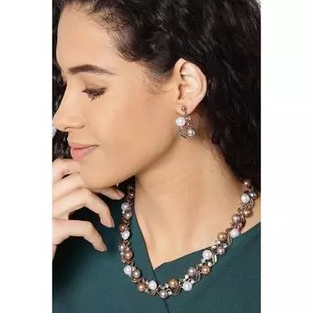 Подарок на День Святого Валентина для подруги/жены : Комплект стильного колье YouBella