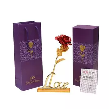 Подарок на День святого Валентина из роз Радужный цветок розы Романтический подарок для влюбленных 265*95*65mm