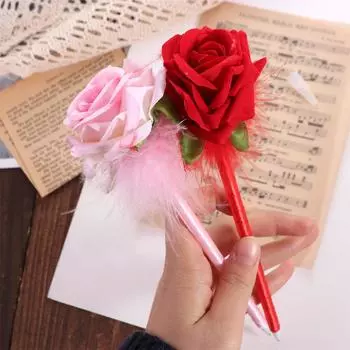 Подарок на День учителя Милая ручка для письма Гладко пишущая ручка Нейтральные гелевые ручки Школьные принадлежности красный