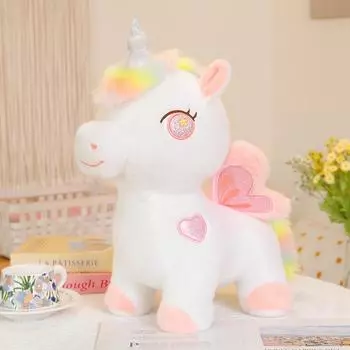 Подарок на День защиты детей Кукла Ангел Мечты Единорог Лошадь Кукла Девочка Кровать Обнимающая Спящие Крылья Кукла Пони Подушка 35cm0.4kg