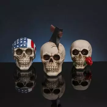 Подарок на Хэллоуин Череп из смолы Череп животного Украшение для дома Ремесла Украшение для улицы