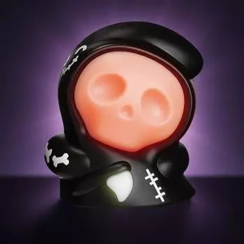 Подарок на Хэллоуин Мрачный Жнец Ночники Инерционная машинка Игрушка Автомобиль Ночник Череп Украшение Фигурка Аниме Подарки для ребенка чёрный
