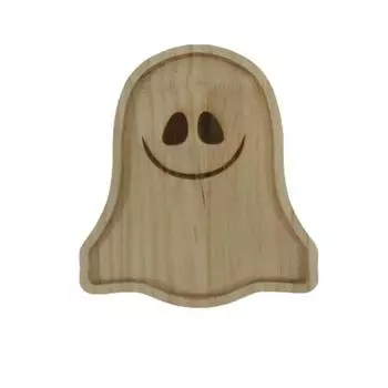 Подарок на Хэллоуин Тыква Летучая мышь Крест Деревянная тарелка для ужина Хэллоуин Тыквенная тарелка Украшение