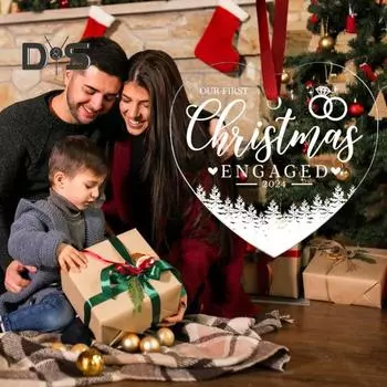 Подарок на новоселье Рождественское украшение 2024 Первый домашний подвесной орнамент Акриловый новый дом Памятный подарок для новых домовладельцев F