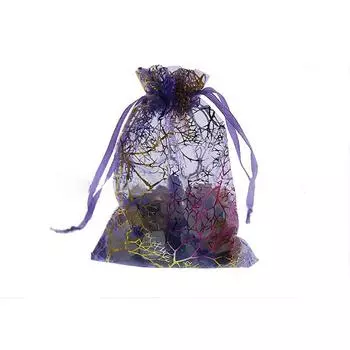 Подарок на вечеринку, 25/50/100 прозрачных сумок из органзы, свадебная коралловая сумка для ювелирных изделий ручной работы 25pcs 7x9cm розовый