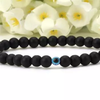 Подарок на вечеринку Браслет для женщин и мужчин ювелирные изделия Браслет из бисера Новый Браслет Мода Черный модные аксессуары чёрный