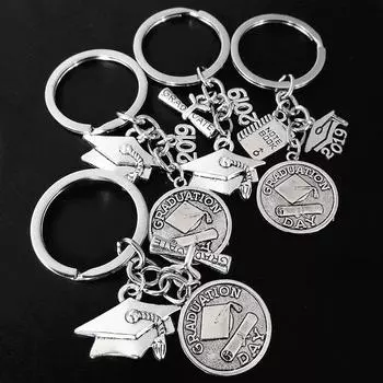 Подарок на выпускной из нержавеющей стали брелок кольца держатель для ключей декорированный креативные аксессуары