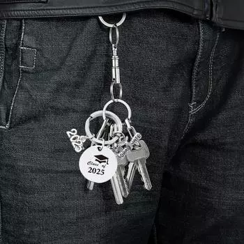 Подарок на выпускной класс Yousheng 2025 года, брелок с гравировкой из нержавеющей стали для выпускников старших классов колледжей, вдохновляющий сувенир для него и ее A