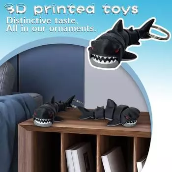 Подарок, напечатанный на 3D-принтере, подвижная имитационная фигурка, брелок, игрушка One Size