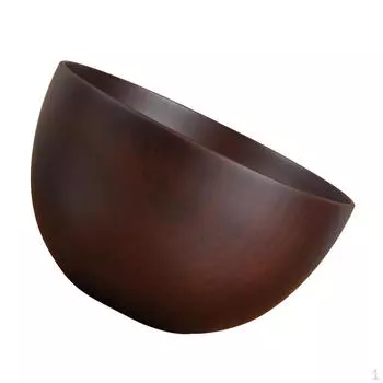 Подарок сервировки супа хлопьев десерта риса риса деревянной чаши 2 цветов, темный цвет