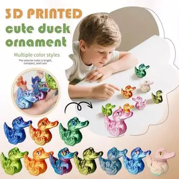 Подарок-сюрприз в виде животного, напечатанный на 3D-принтере, для друзей, детей, пар One Size синий