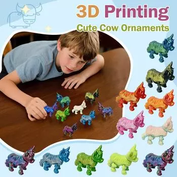 Подарок-сюрприз в виде животного, напечатанный на 3D-принтере, для друзей, детей, пар One Size синий