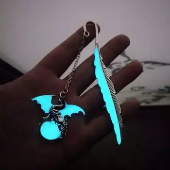 Подарок учителю Стрекозы Школьная металлическая закладка Закладка Перо Закладки Светящаяся закладка bronze sea horse