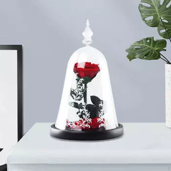 Подарок в виде цветка розы на День святого Валентина, украшение для рабочего стола, сохраненное для женщин красный