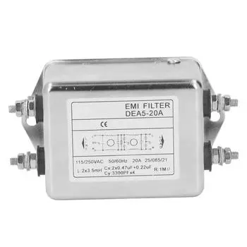 Подавитель шума Фильтр электромагнитных помех Однофазный сетевой кондиционер AC115V 250V 50 60Hz