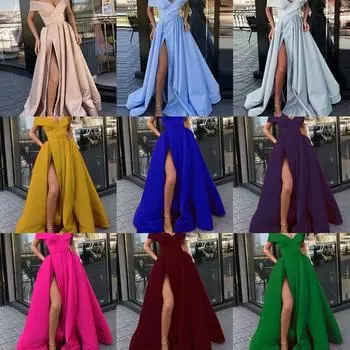 Подчеркните свой стиль с помощью этого шикарного платья с глубоким V-образным вырезом, доступного в летней коллекции. S красный