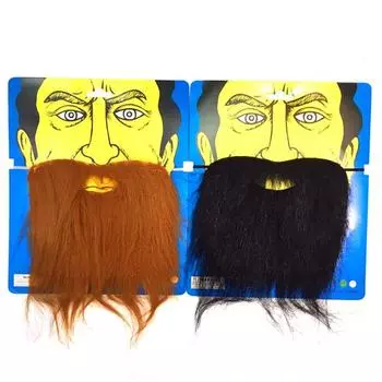 Поддельная борода, многоразовая для Хэллоуина, новинка, косплей, накладная яркая борода, креативная, удобная имитация A