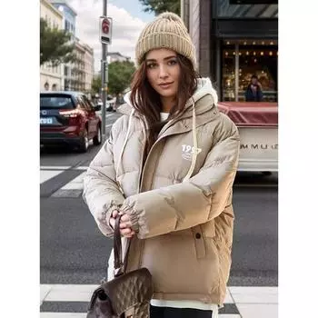 Поддельная двухкомпонентная куртка с хлопковой подкладкой для женщин 2024 года, новая зимняя куртка с хлопковой подкладкой, утолщенная куртка из хлопка, зимняя куртка S [Recommended below 55 kg]