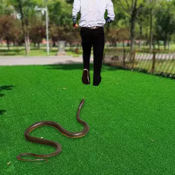 Поддельная игрушечная фигурка змеи, фигурка для вечеринки, реалистичная резиновая фигурка для зелёный