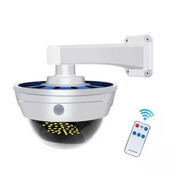 Поддельная камера безопасности на солнечной батарее в форме солнечного света с датчиком движения PIR, свет для обнаружения уличного сада, дома, гаража