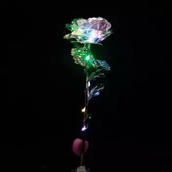 Поддельная светодиодная роза, долговечная для украшения свадьбы, имитация цветка розы, красивое, экологически чистое украшение