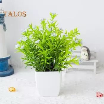 Поддельное растение, мини-украшение, устойчивое к УФ-излучению декоративное украшение для стола, центральная часть искусственного растения в горшке, домашний декор жёлтый