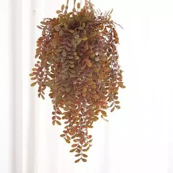 Поддельные подвесные растения, устойчивые к ультрафиолетовому излучению, реалистичные 3 цвета, практичные украшения стен, искусственные подвесные растения для сада светло-зеленый