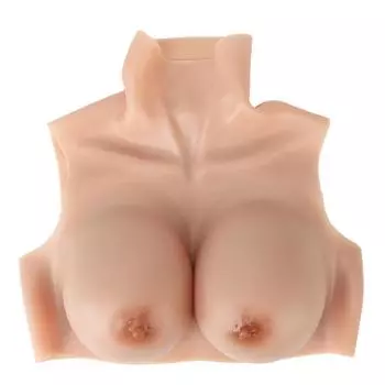 Поддельные сиськи D Cup Высокая имитация пролактина Тренировочная силиконовая грудь для телевизионного реквизита Цвет 2