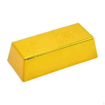 Поддельные золотые слитки, украшение для стола, ролевая игра, дверная стопорная пленка, реквизит, золотой кирпич для Хэллоуина