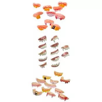 Поддельные зубы на Хэллоуин, передние зубы на Хэллоуин, забавные поддельные зубы, украшение для сценического выступления, вечеринки, маскарада на Хэллоуин