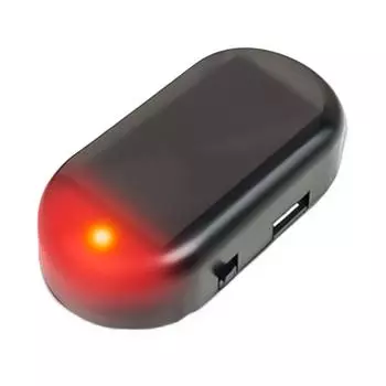 Поддельный автомобильный охранный фонарь на солнечной батарее, имитация фиктивной сигнализации, предупреждающая противоугонная лампа, суперяркие светодиодные мигающие огни