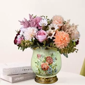 Поддельный букет цветов, устойчивый к выцветанию, яркий цвет, сделай сам, практичная большая роза для спальни белый