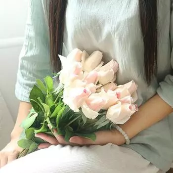 Поддельный цветок розы, украшение без полива, анти-выцветание, креативный одиночный искусственный бутон розы, букет, домашний декор