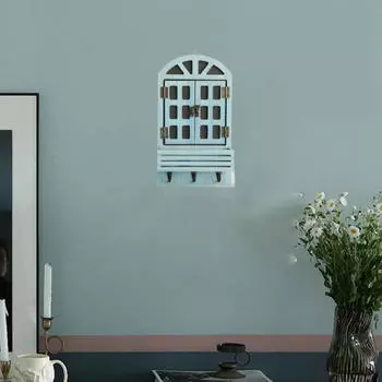 Поддельный держатель для ключей на окно, органайзер премиум-класса с крючками, стеллаж для хранения растений для йоги в спальне Style A