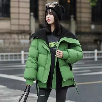 Поддельный двухкомпонентный пуховик женский, высококачественное женское зимнее пальто в корейском стиле, короткое, белый утиный пух S белый