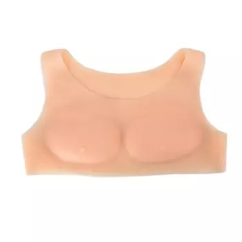 Поддельный имитационный нагрудный жилет, мягкий, утолщенный, силиконовый, мужской, накладные грудные мышцы, костюм для косплея, белый