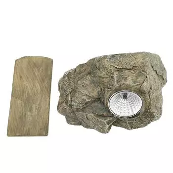 Поддельный каменный ящик для ключей, смоляной имитационный камень, запасной держатель для ключей с солнечным светом для наружного сада Yar