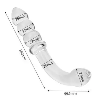 Поддельный пенис, стимуляция вагины, Анальная пробка, секс-игрушки для женщин, фаллоимитатор, анальная пробка, стеклянный кристалл, женская мастурбация