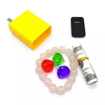 Поддельный ящик для хранения зарядного устройства, большая емкость, скрытые секретные отделения, тайник для ювелирных изделий, сейф для путешествий домой жёлтый