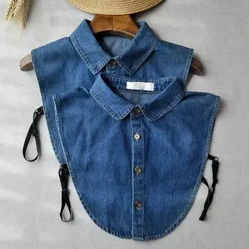 Поддельный воротник из денима Универсальный поддельный воротник Поддельный воротник рубашки Женский воротник рубашки Поддельный воротник рубашки Поддельный воротник Многофункциональный поддельный воротник