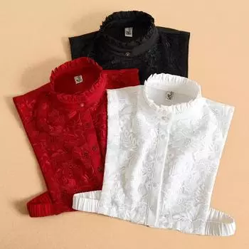 Поддельный воротник кружева Женщины любят сочетать воротник рубашки декоративный воротник поддельный воротник свитер воротник